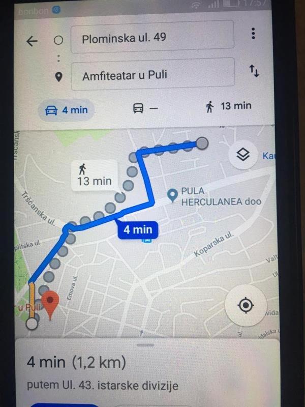 Studio Dama Blizina Amfiteatra I Bus Kolodvora ,Besplatan Privatni Parking,Self-Check- In Pula Exterior photo